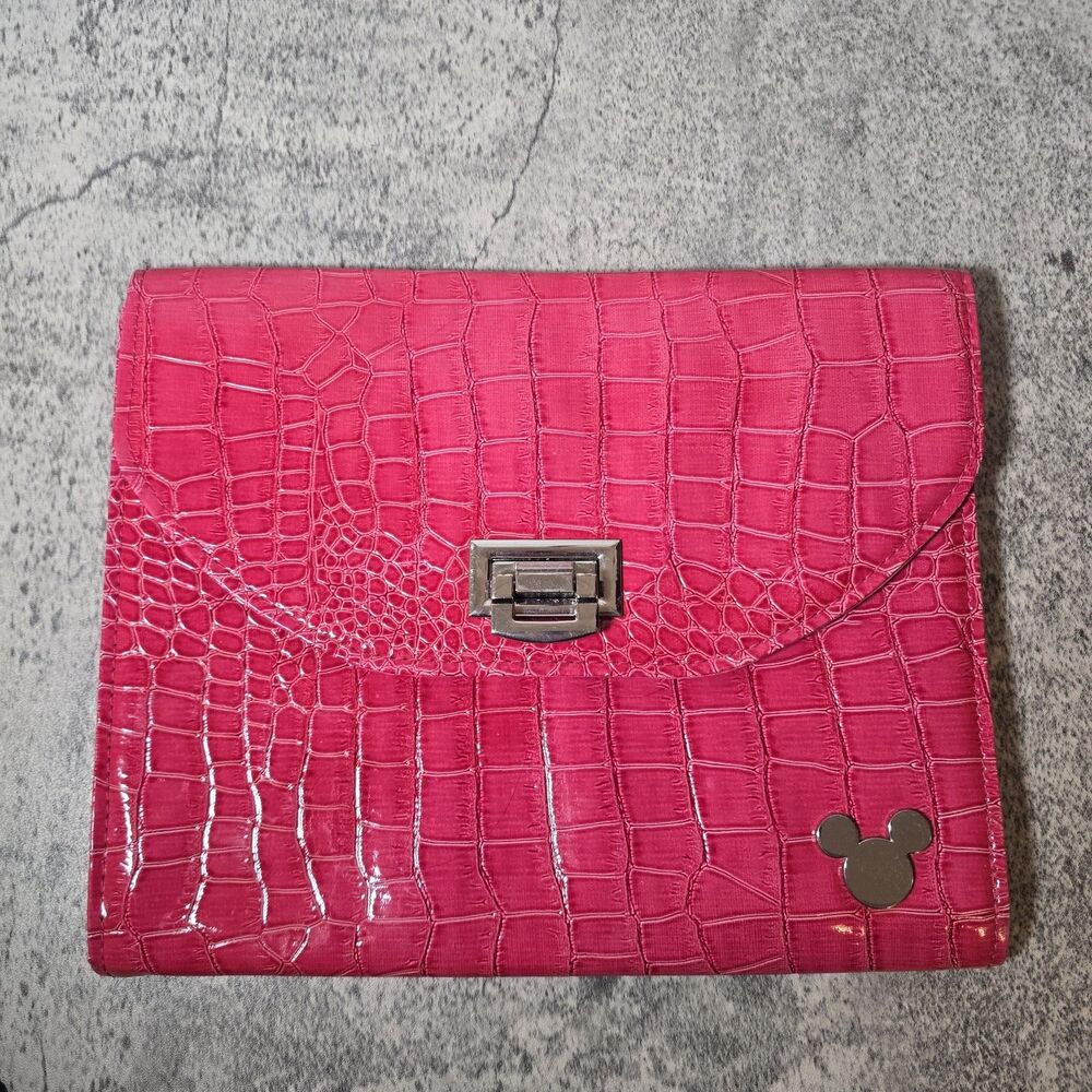 Disney Parks Ipad Case Pink Mickey Mouse Purse Clutch Tablet Case